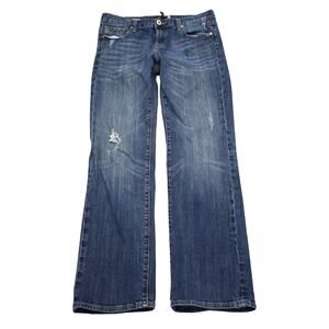 Vigoss Pants Womens 11 Blue Denim Flat Front Straight Pockets Jeans Bottoms